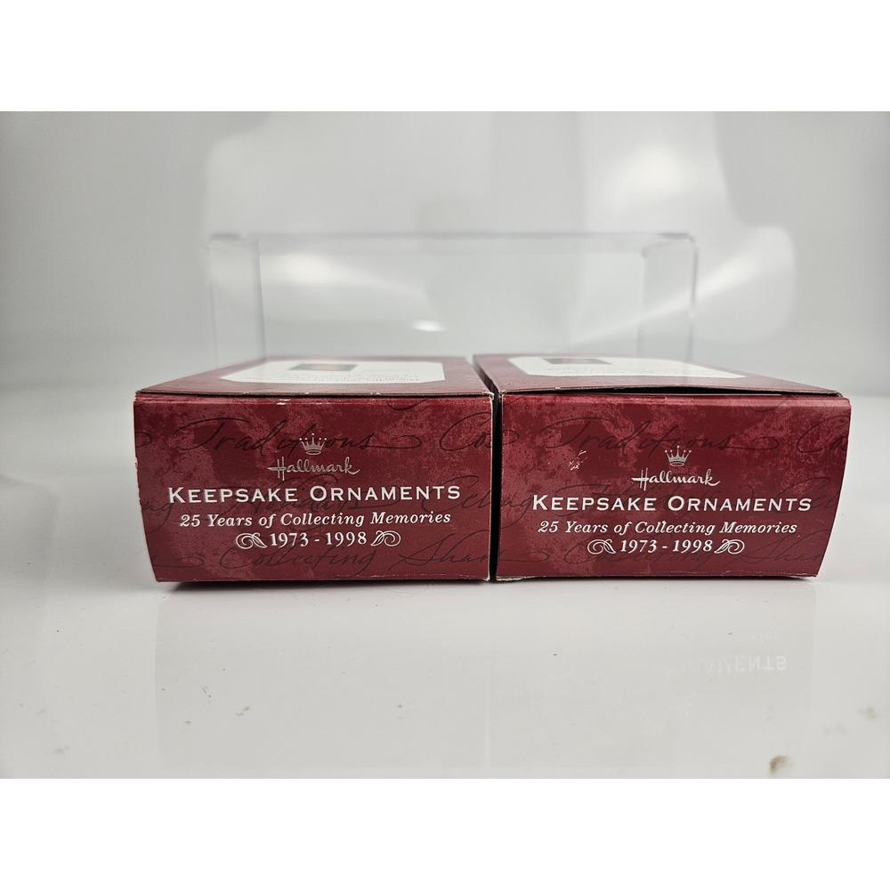 Set Of 2 Hallmark 1998 Keepsake Ornaments In Boxes Animal Kitty Deer Mouse Golf - Picture 10 of 12